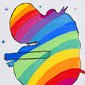 Der regenbogenbunte Dinosaurier
